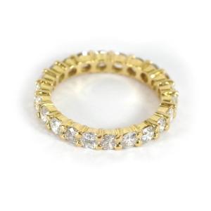 Eternity Diamond Band In 18k Gold, 1.1 Carat Brilliant Cut Diamond, Band Ring, Eternity Ring