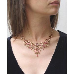 Ruby Pearl Necklace In 18k And 14k Gold, Natural Rubies, Natural Pearls, Vintage Necklace