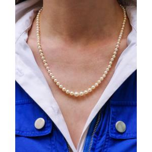Vintage Cultured Pearl Necklace With 18 Karat Gold Clasp