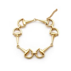 Vintage Horsebit Bracelet In 18k Gold