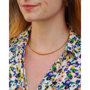 Collier marseillais perles d'or 18k, collier ancien régional