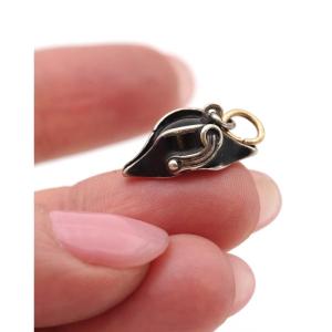 Antique French Edwardian Napoleonic Bicorne Hat Charm By Mellerio