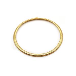 French Mid-century Tubogas 18k Gold Flexible Necklace Circa 1950