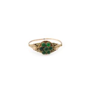 Bague régionale "à la française" en or 18 karats, Normandie