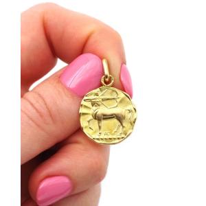 Médaille astrologique sagittaire Augis en or 18 karat, signe du zodiaque