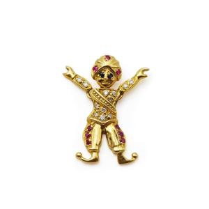 Pendentif sultan articulé en or 18 karats