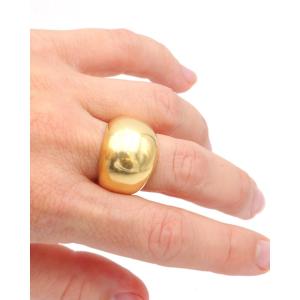 Bague boule bombée en or 18 karats, bague vintage