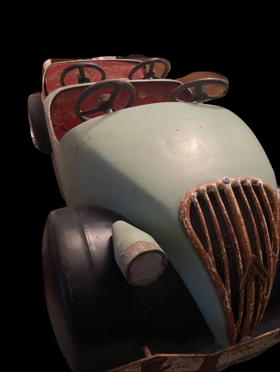 Voiture De Manège 1960 . Art Forain . Autopede -photo-2