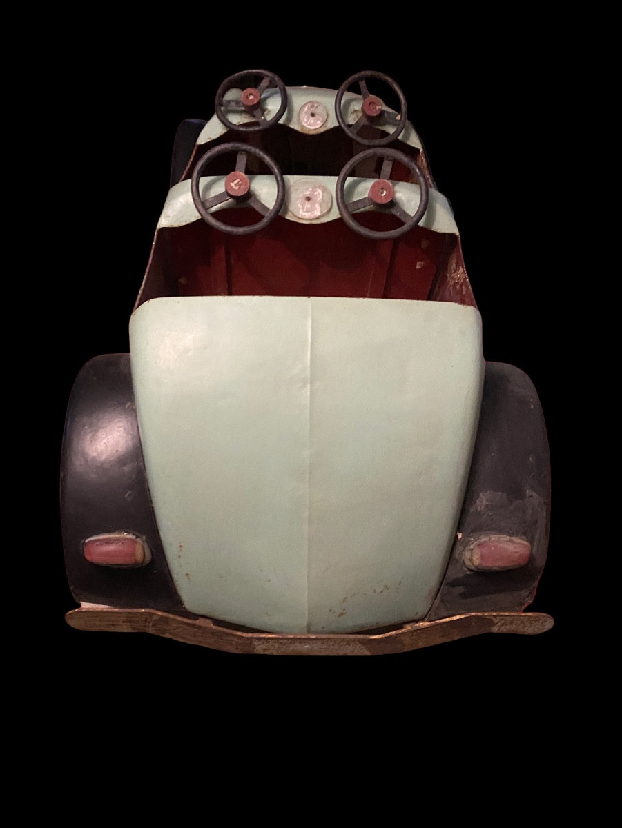 Voiture De Manège 1960 . Art Forain . Autopede -photo-1