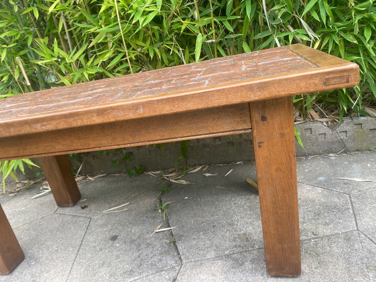 Table Basse 1960  Signée Petit -photo-3