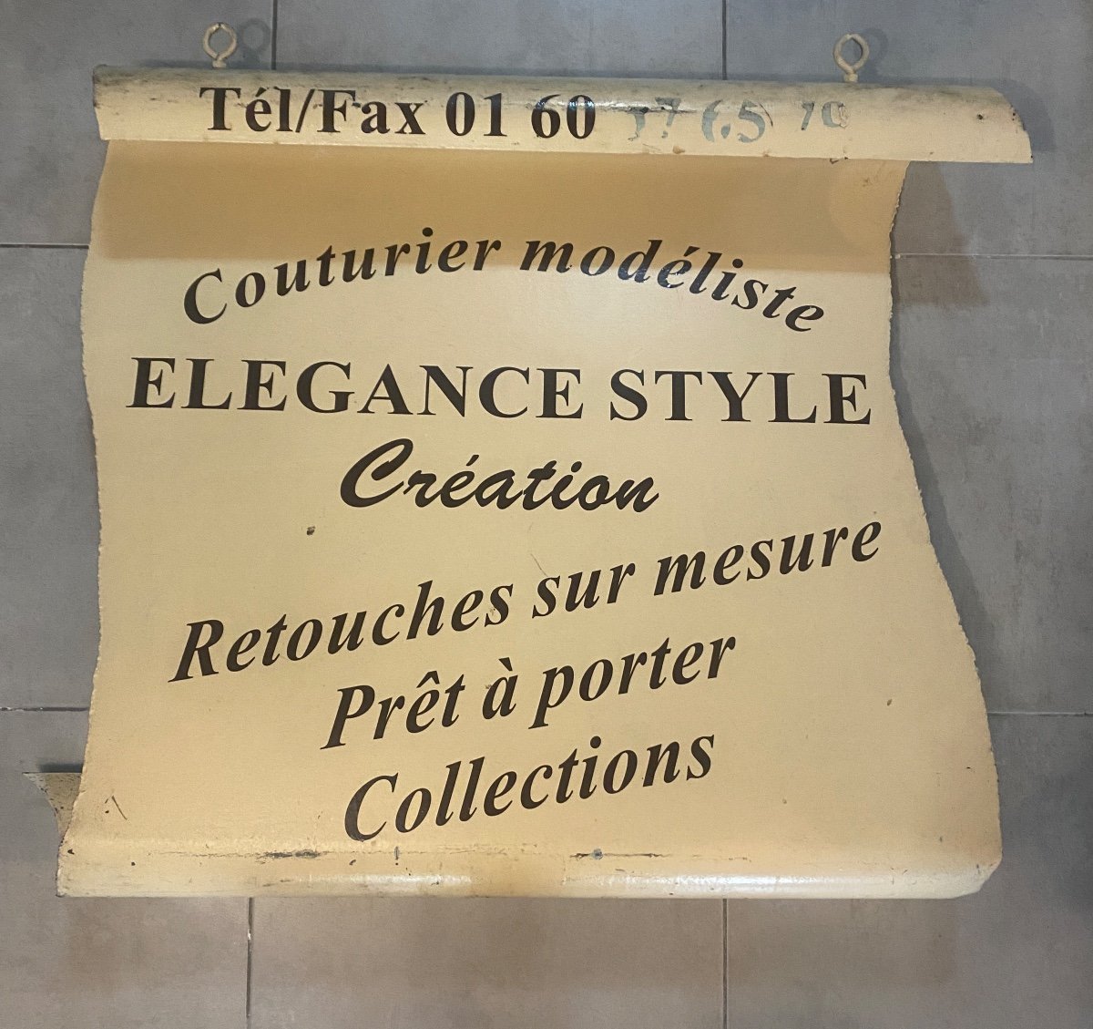 20th Century Metal Store Sign 