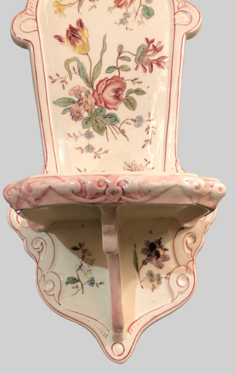 Longchamp Earthenware Wall Shelf From The Early 20th Century -photo-4