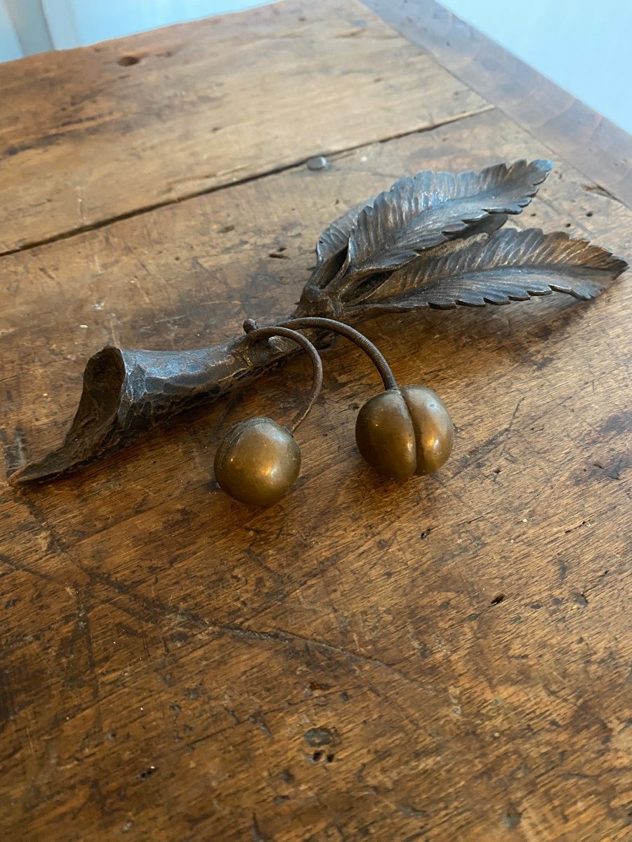 Wrought Iron And Bronze Paperweight 1920-1930