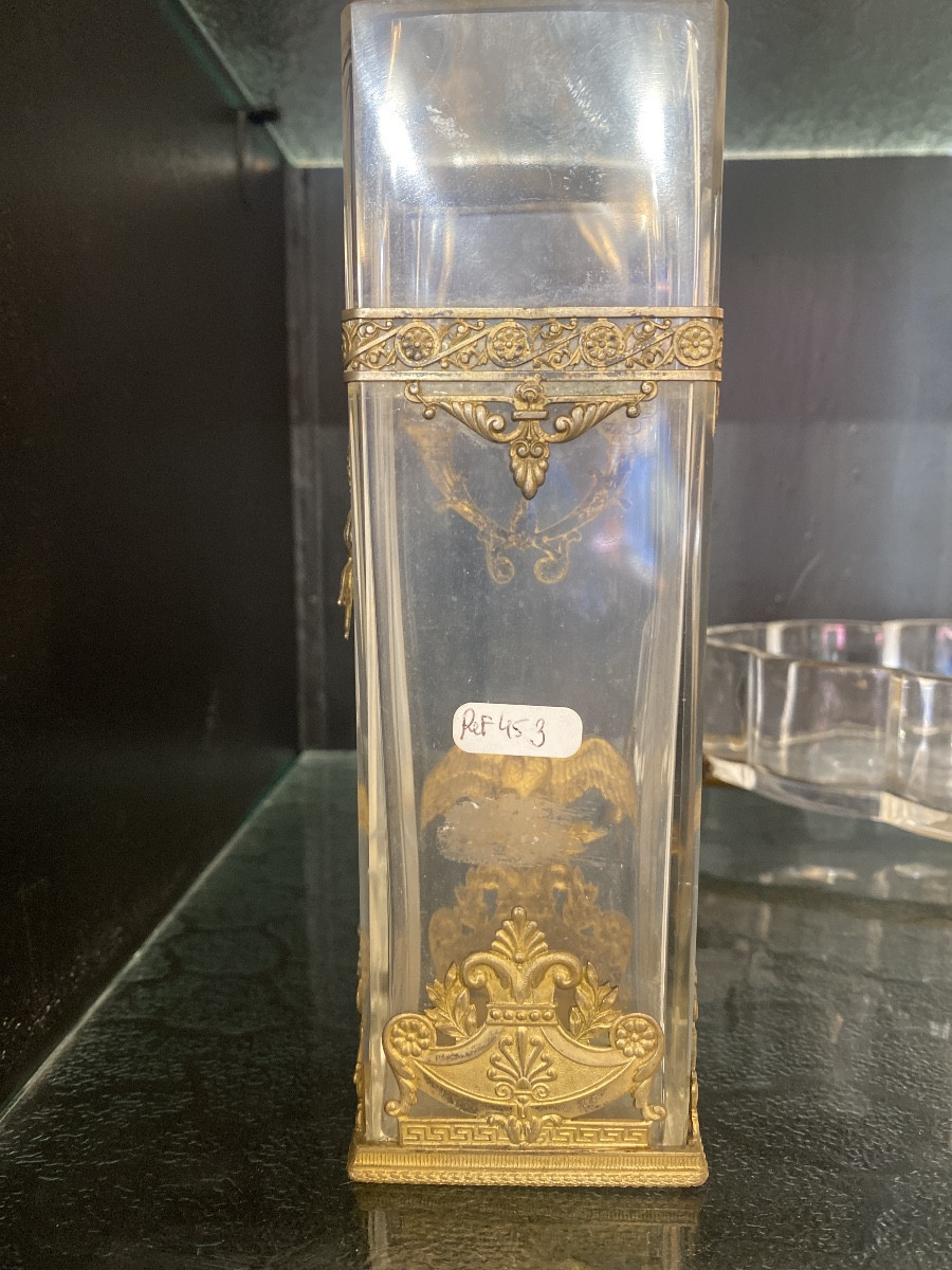 Napoleon III Crystal And Bronze Vase-photo-4