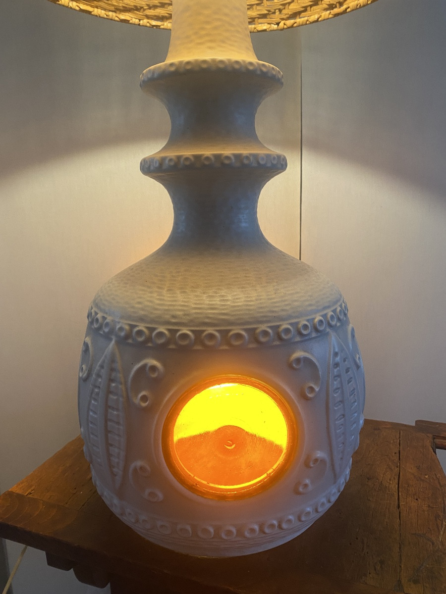 Lampe en céramique 1970 west germany-photo-2