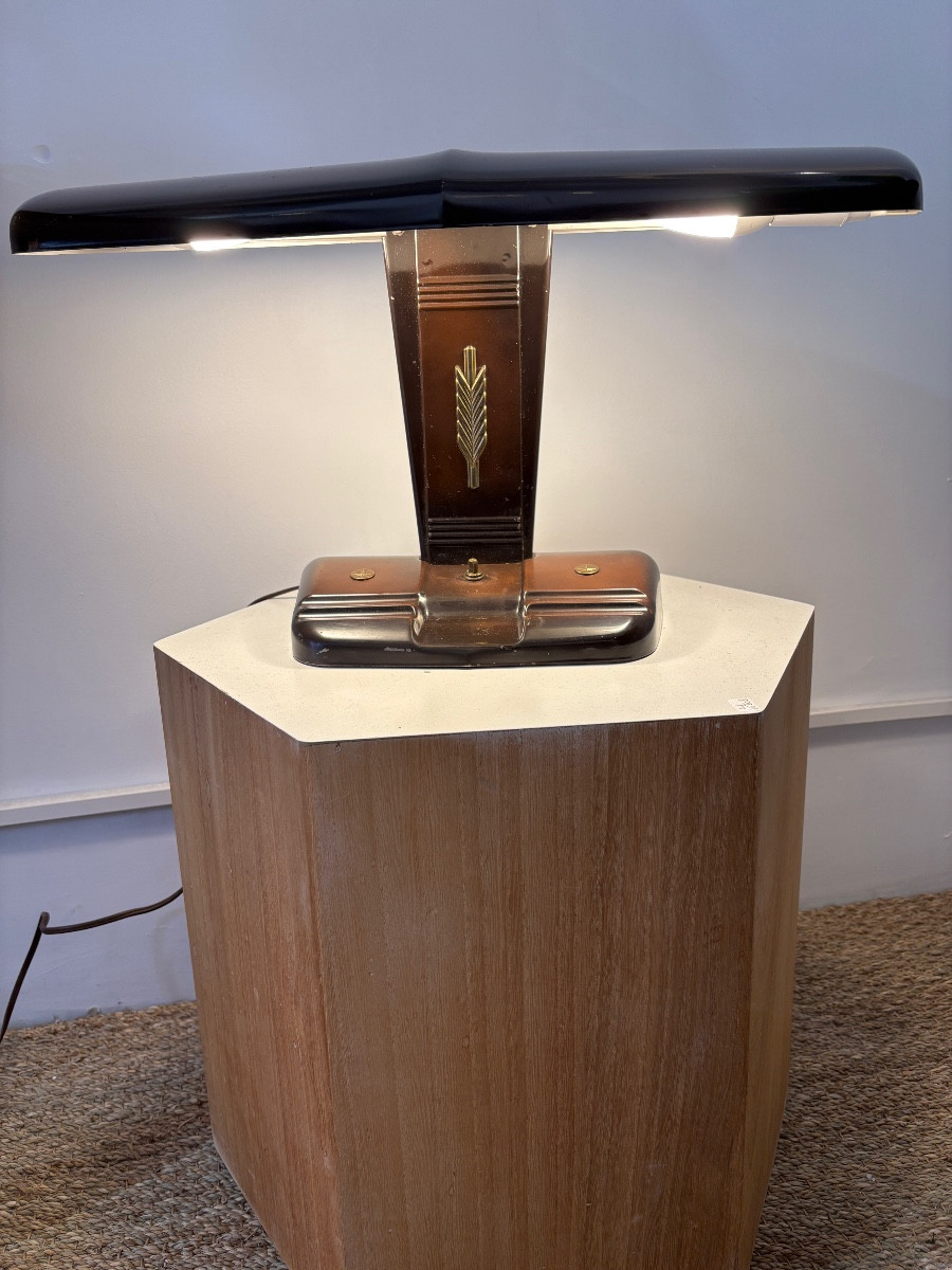 Art Deco Metal Lamp -photo-2