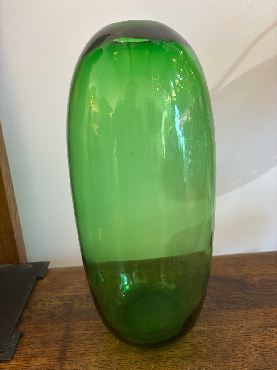Large Green Vase Empoli 20th Century 