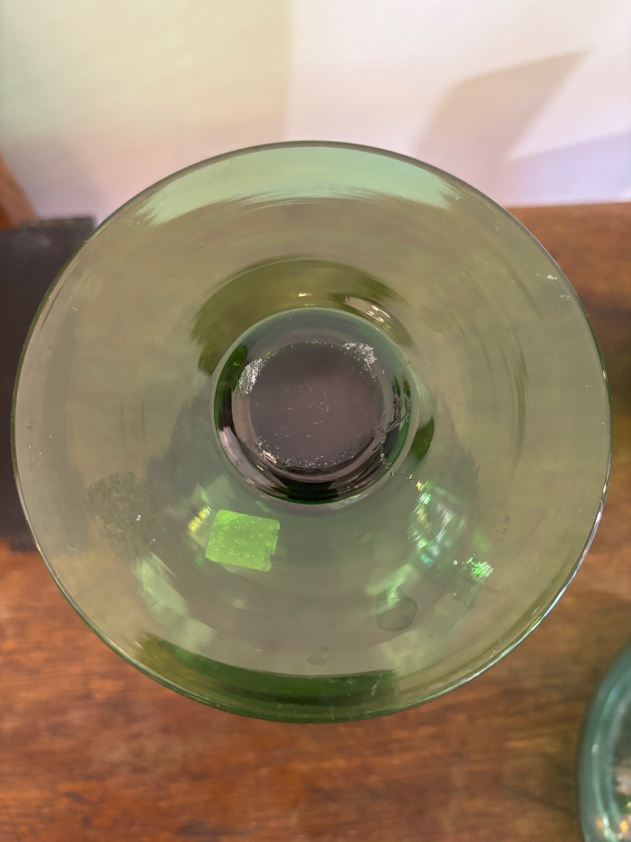 Empoli Glass Vase 1940 -photo-4