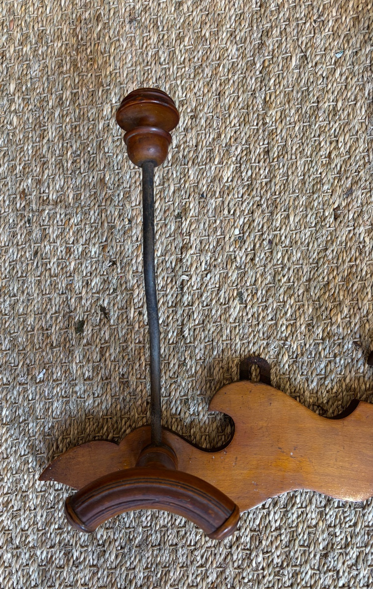Porte manteau 1920  en bois et metal-photo-2