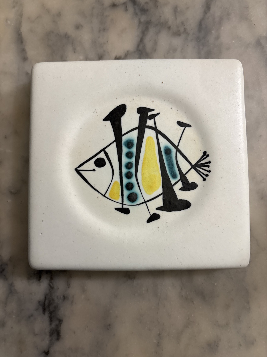 Céramique Roger Capron cendrier ou porte bouteille