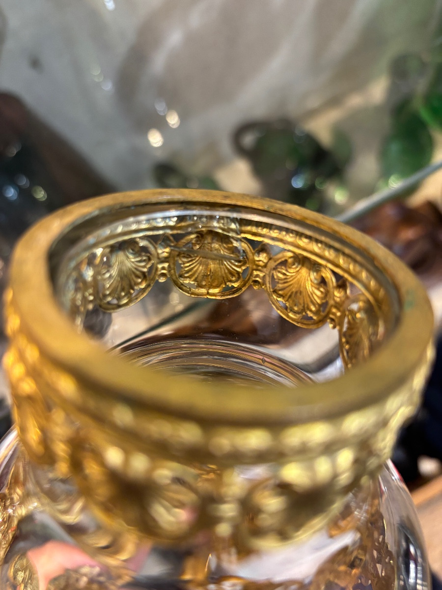 Paire de vases cristal et bronze Napoléon III-photo-5