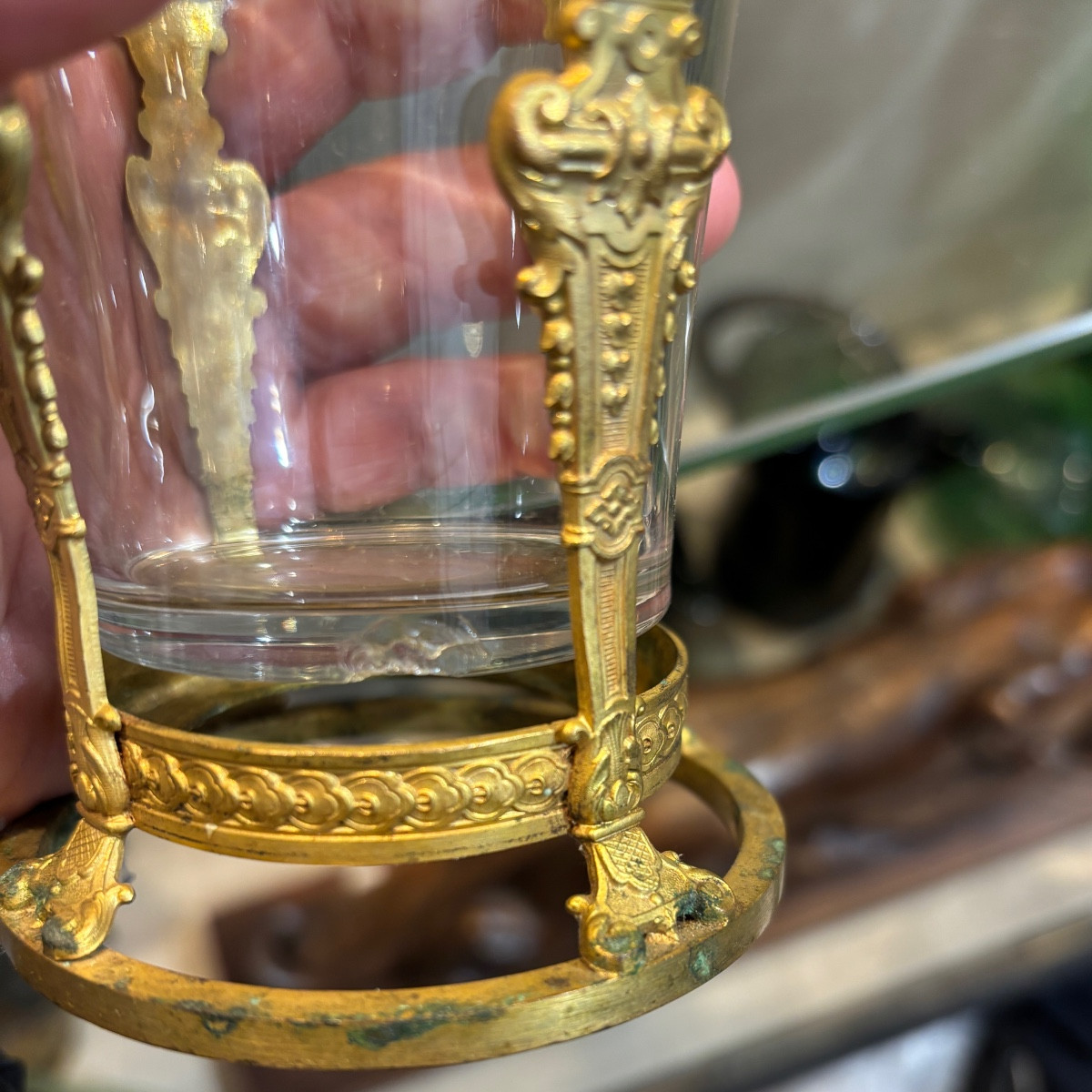 Paire de vases cristal et bronze Napoléon III-photo-6