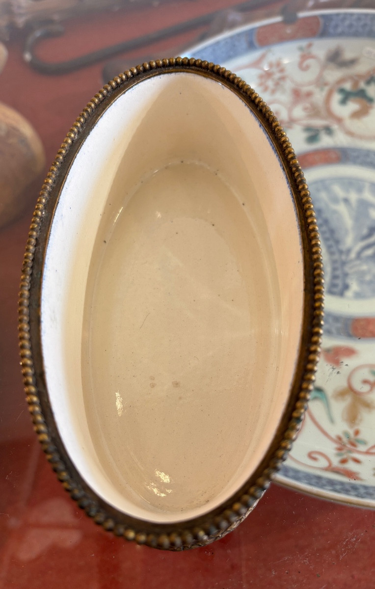 Paul Millet Planter. Sèvres Ceramic And Bronze -photo-2