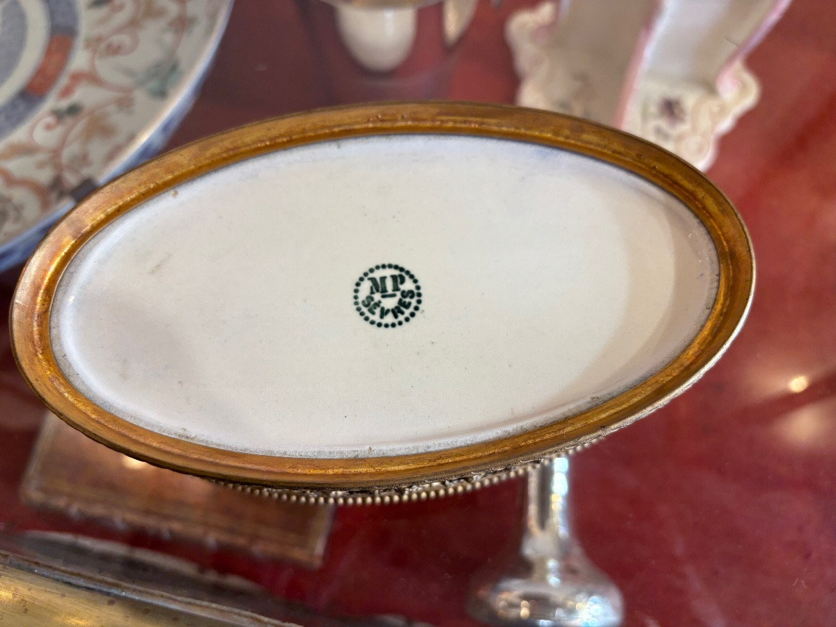 Paul Millet Planter. Sèvres Ceramic And Bronze -photo-4