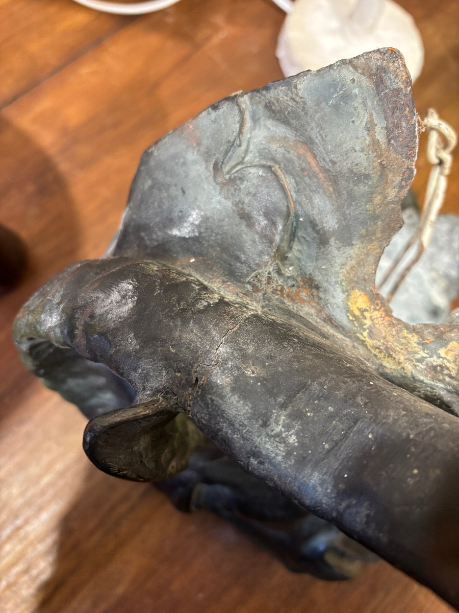 Late 19th Century Lead Ram Head-photo-2