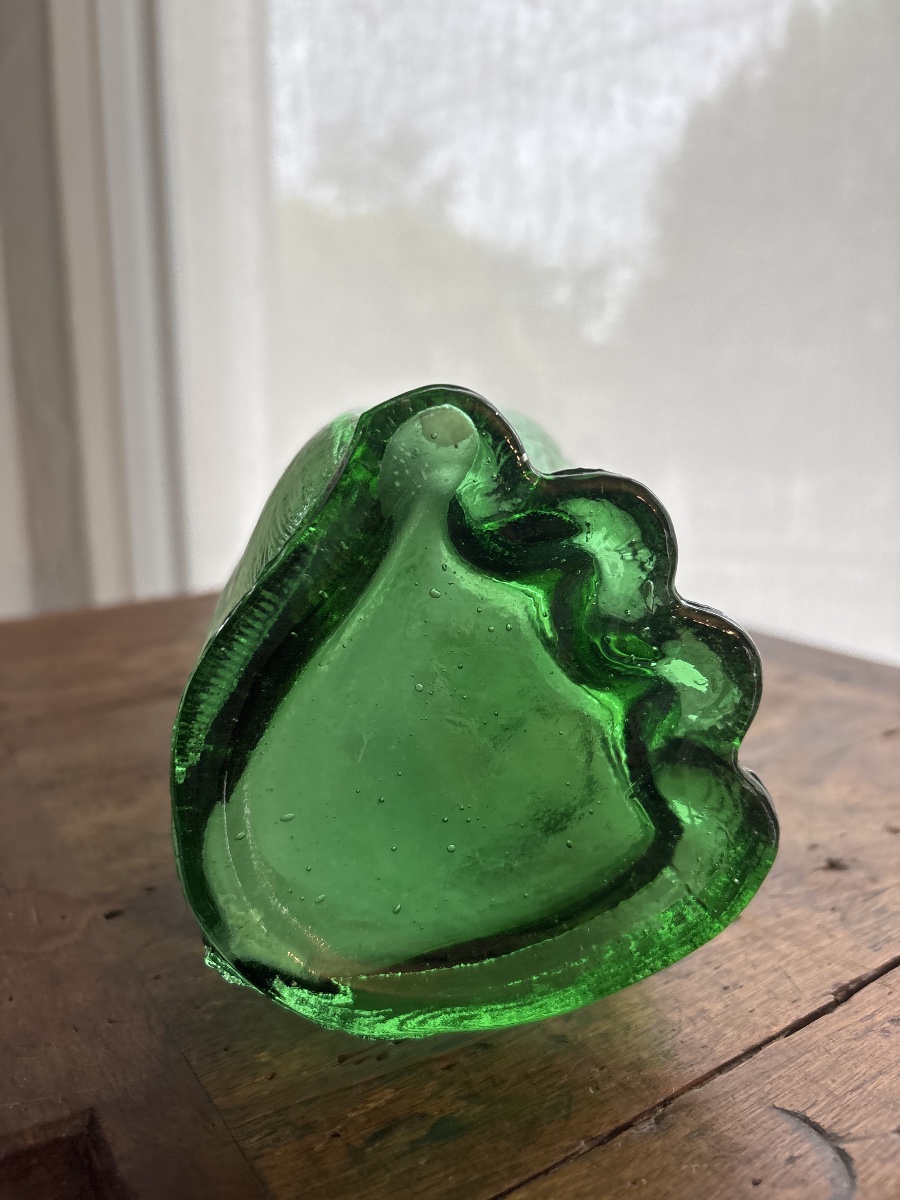Carafe en verre Empoli . Verrerie italienne 1960-photo-1