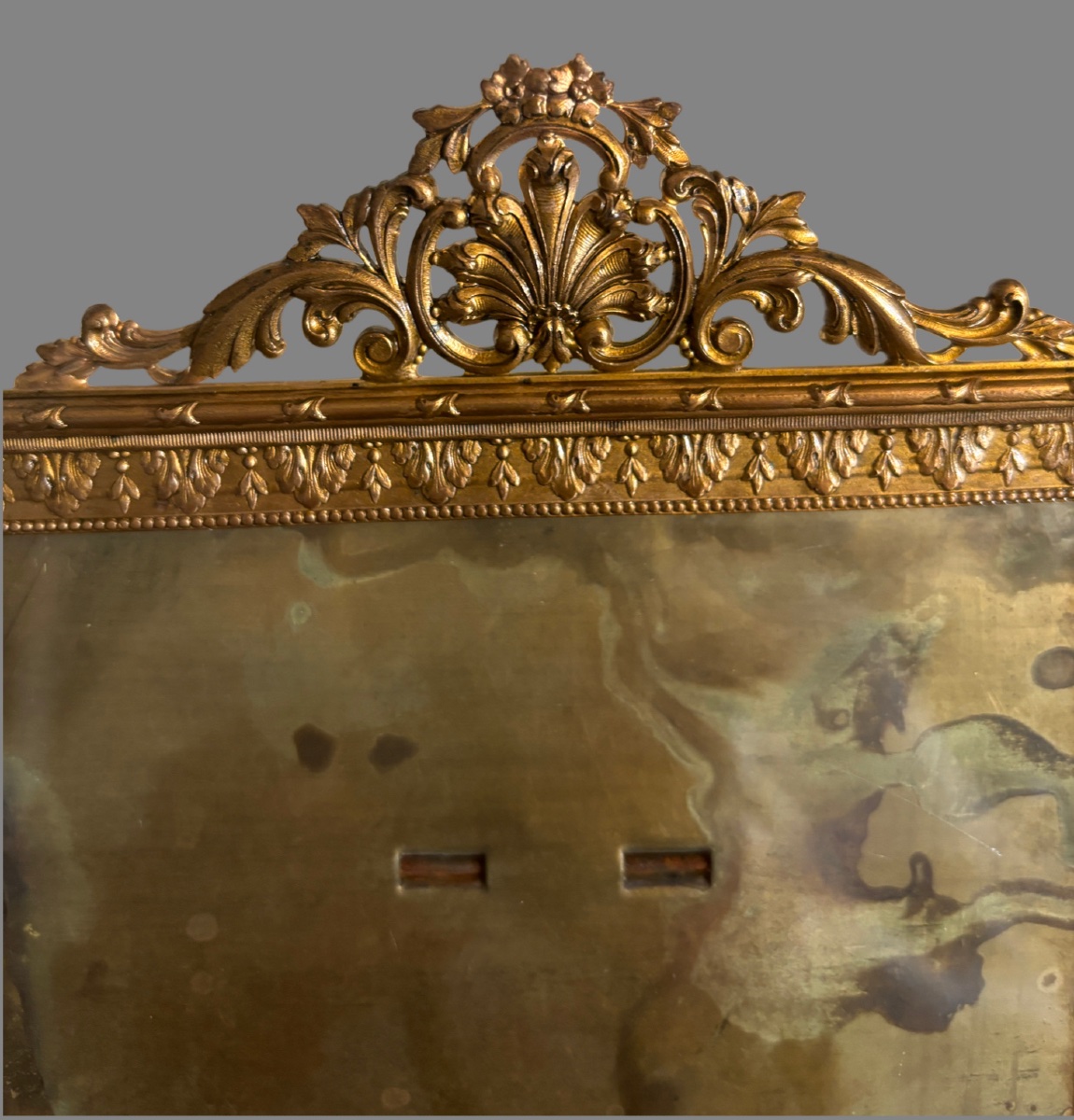 Bronze Frame. 1900s Louis XVI-style Photo Frame -photo-3