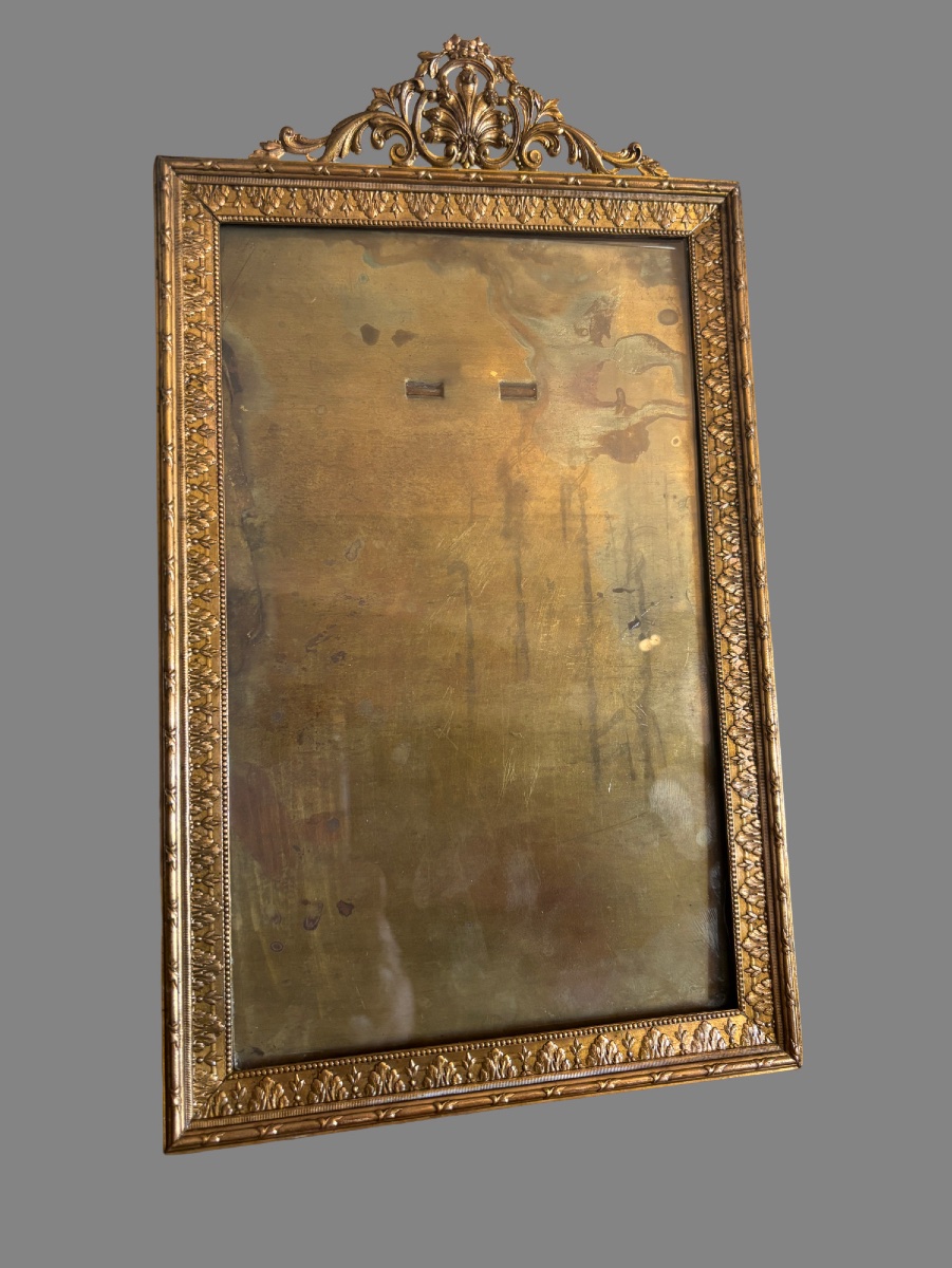 Bronze Frame. 1900s Louis XVI-style Photo Frame 