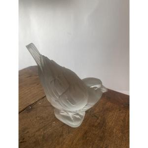 Moineau en verre signé Ferjac France xx eme 