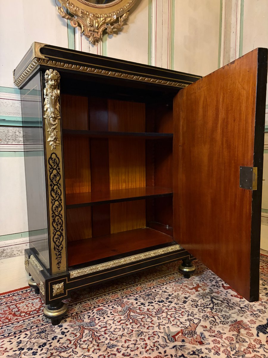 Napoleon III Sideboard With Boulle Marquetry-photo-4