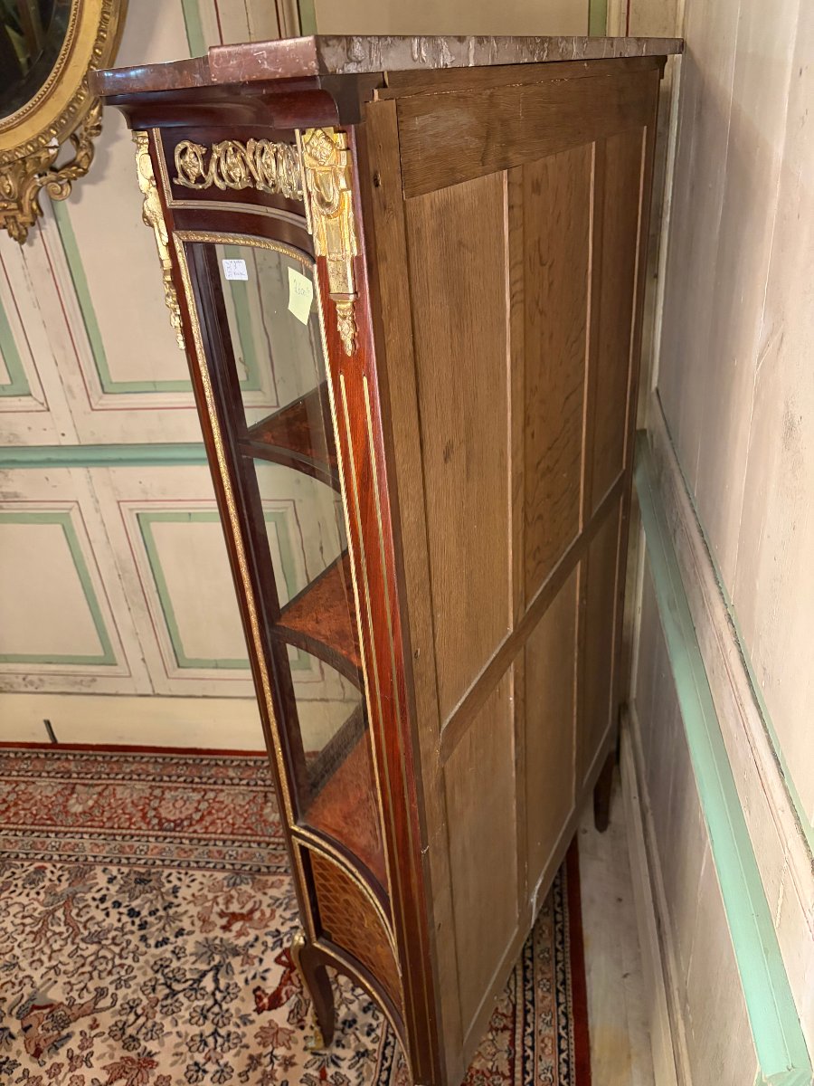 Vitrine de Salon d'Époque Napoléon III (Style Louis XV)-photo-3