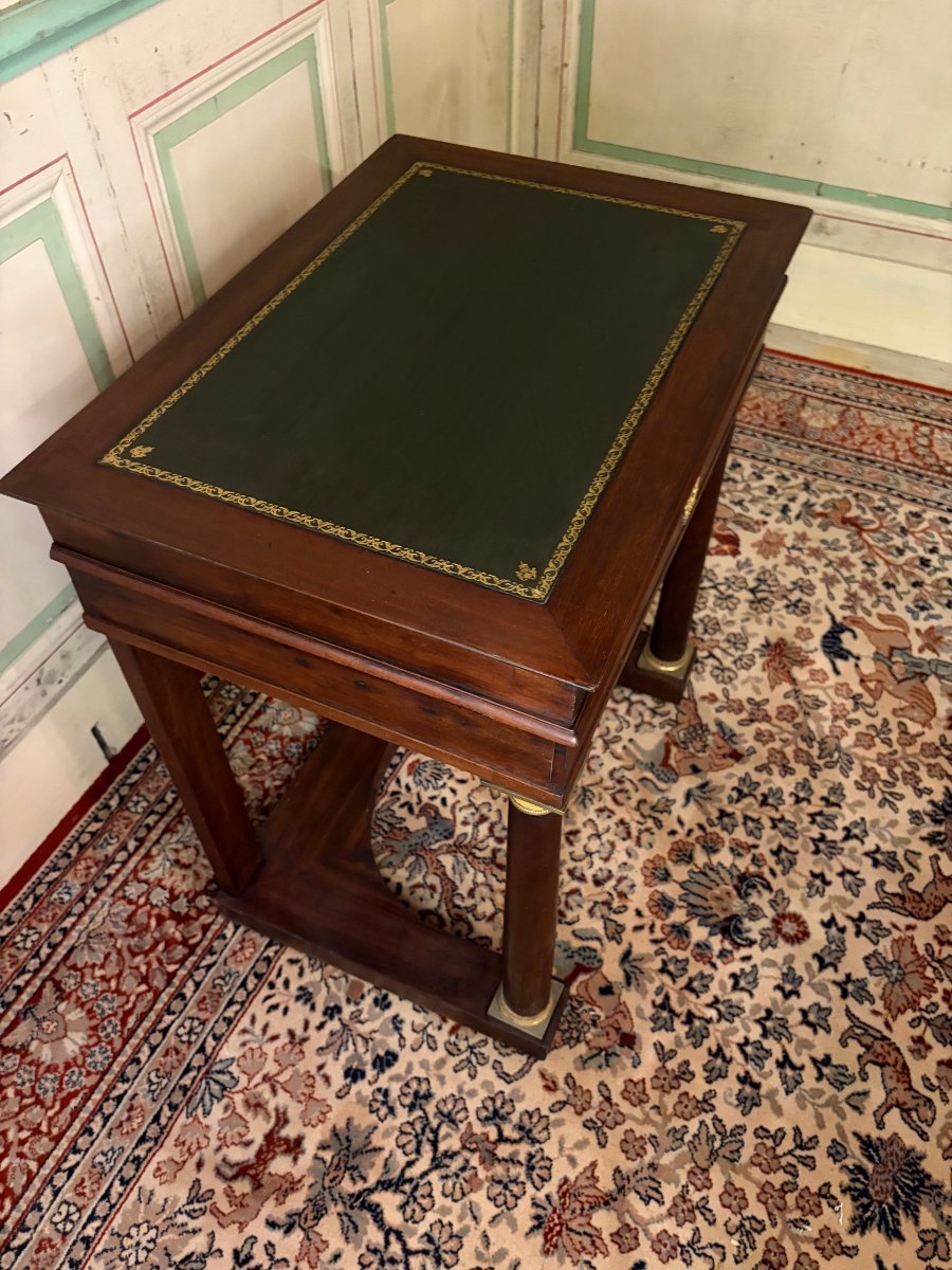 Louis XV-style Cylindrical Lady's Desk (on Casters)-photo-2