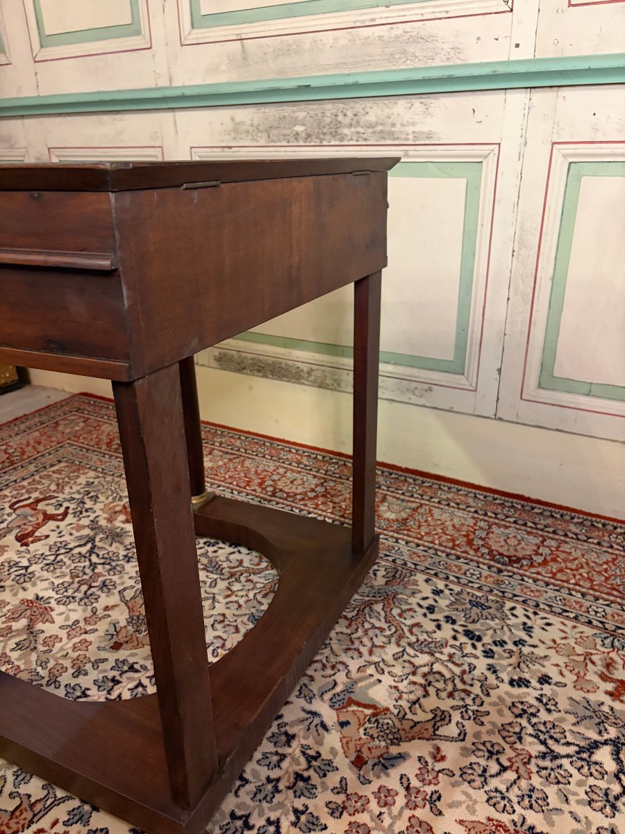 Louis XV-style Cylindrical Lady's Desk (on Casters)-photo-1