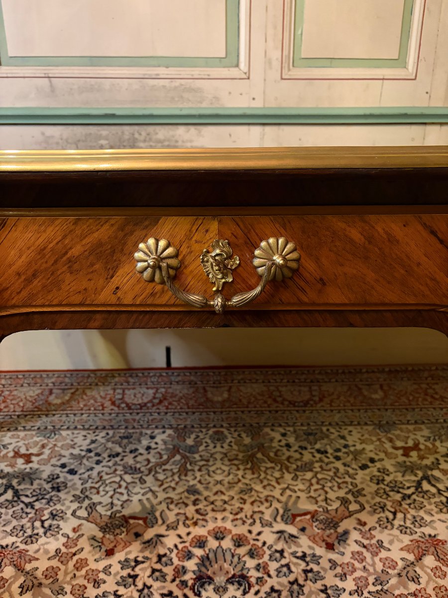 Louis XV-style Flat-topped Desk, 19th Century-photo-3