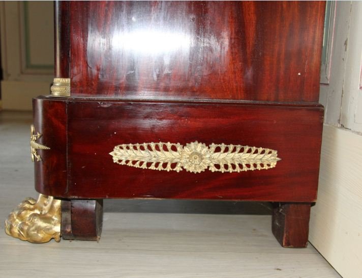 Cartonnier époque Empire à Demi-colonnes-photo-2