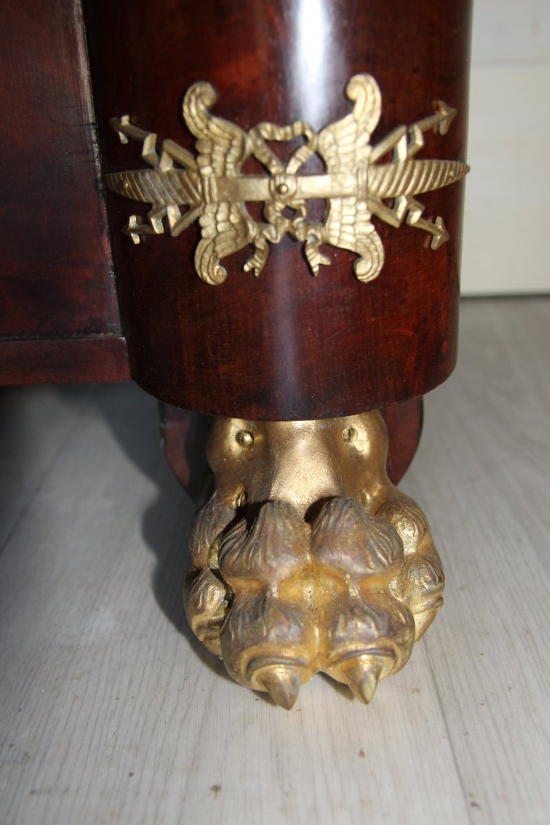 Cartonnier époque Empire à Demi-colonnes-photo-6