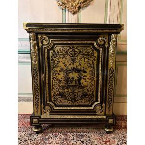 Napoleon III Sideboard With Boulle Marquetry