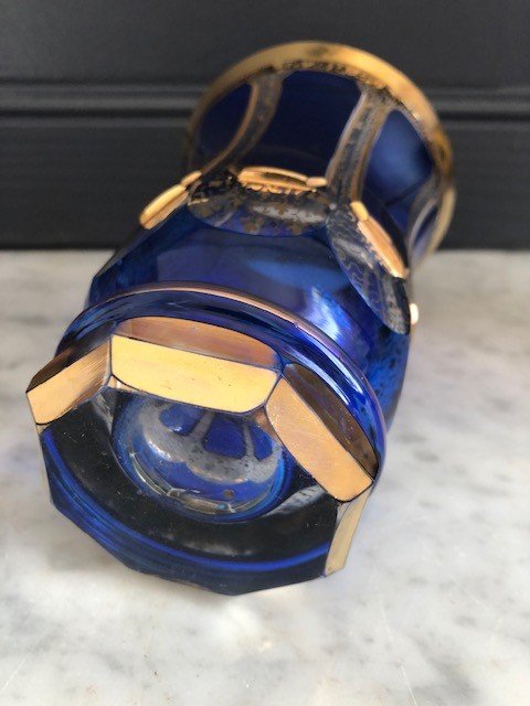 Verre En Cristal Dans Le Style De Saint Louis Ou Baccarat Fin 19e , Début 20e H: 13.5 Cm-photo-3