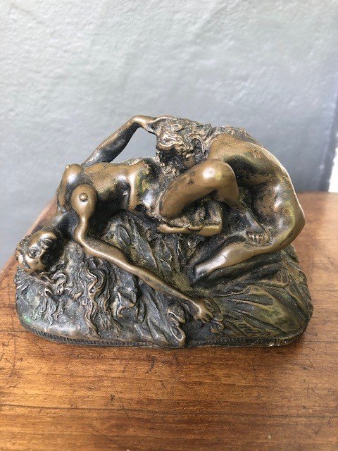 Bronze érotique ," les deux amies"  Signé J M Lambeaux