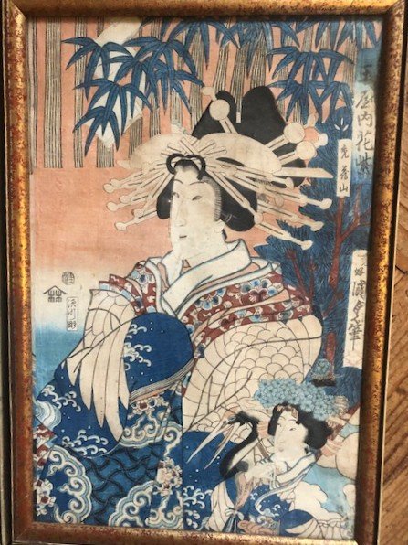 Set Of Three 19th Japanese Prints-photo-1