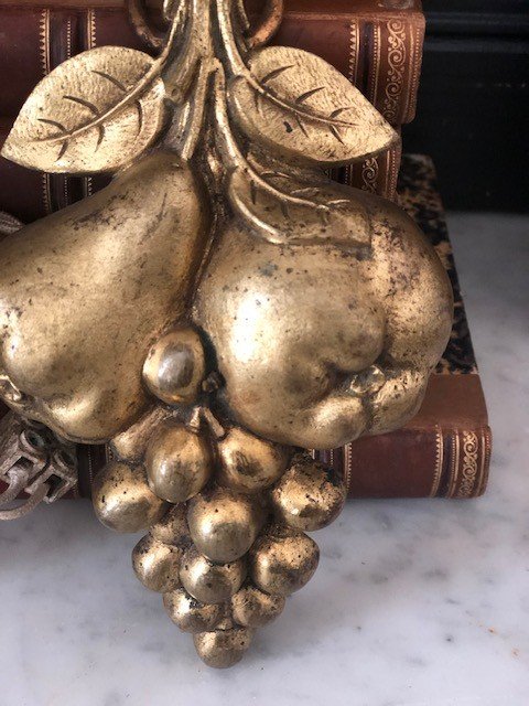 Pair Of Small Gilt Bronze Sconces Late 19th Early 20th-photo-2