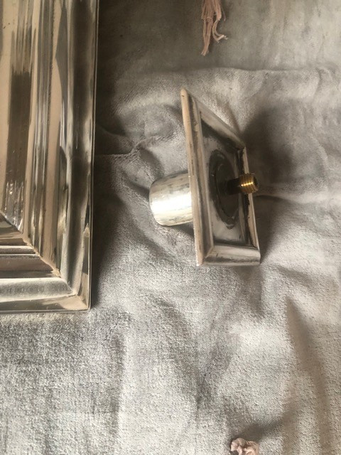 Large Silver Candelsticks  James Garrard / L A Crighton 3kg-photo-1