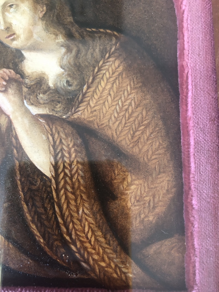 Gouache Marie Madeleine  début 19e-photo-4