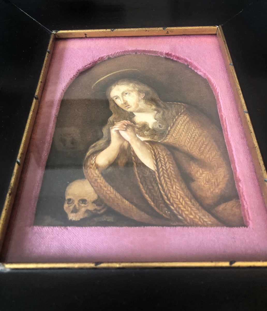 Gouache Marie Madeleine  début 19e-photo-1