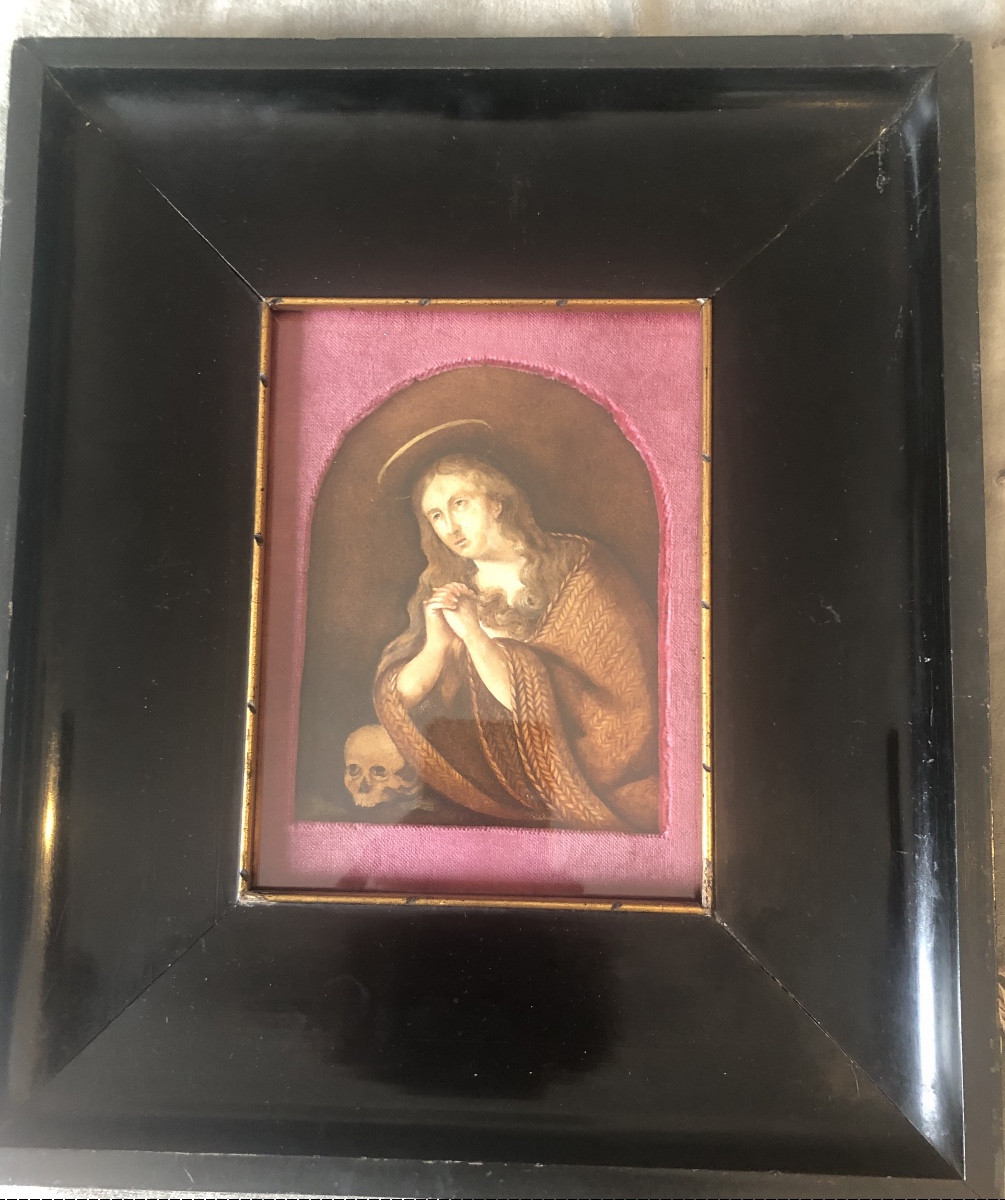 Gouache Marie Madeleine  début 19e