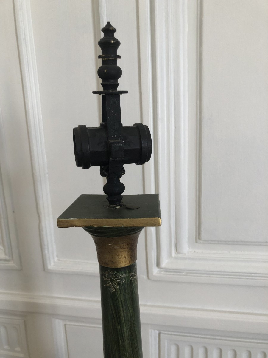 Lampe style empire , tôle peinte  1970 Italie-photo-2